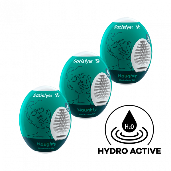 3-piece Egg Set Masturbator - Naughty